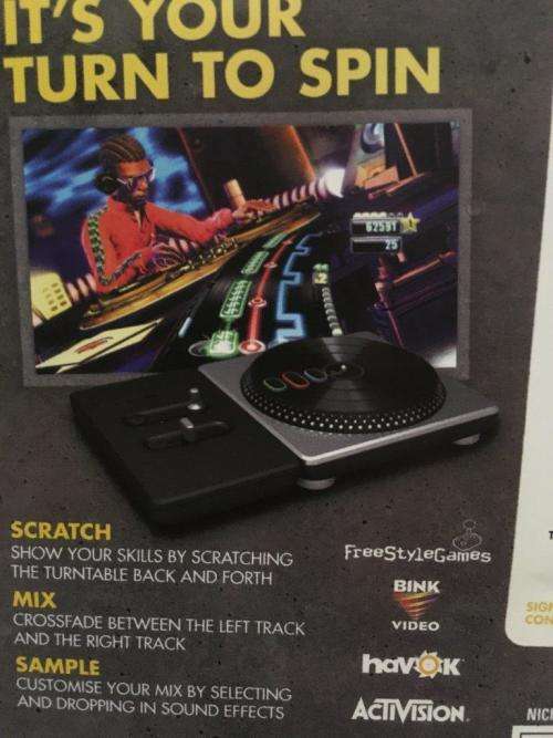 PS3 - DJ Hero Turntable Controller Game & Receiver Dongle Bundle