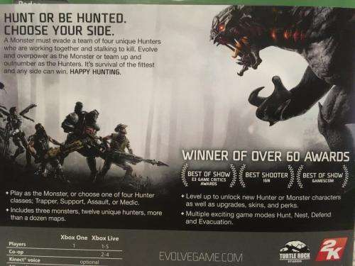 Xbox ONE - Evolve