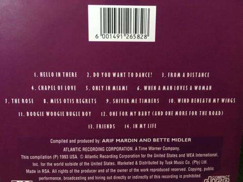 CD - Bette Midler - Experience The Divine Greatest Hits