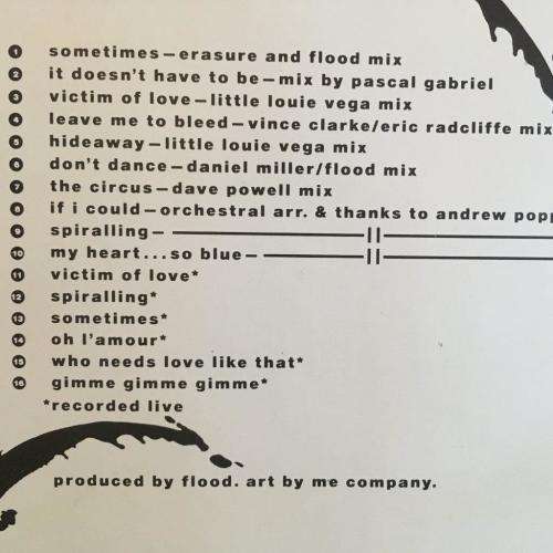 CD - Erasure - The Two Ring Circus