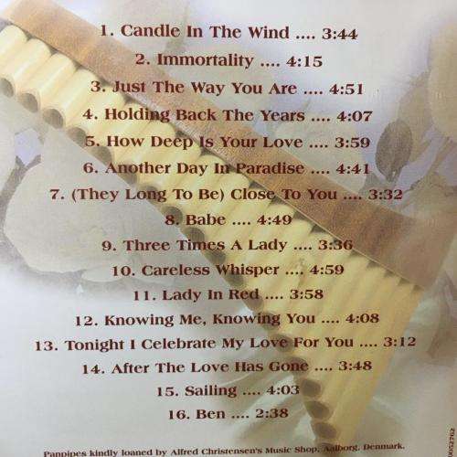 CD - Pan Pipe - Love Songs