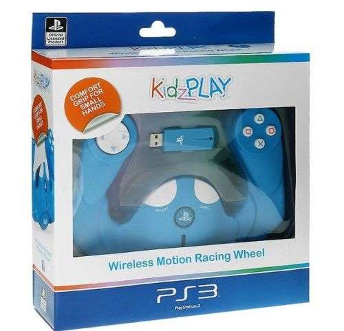 PS3 - KidzPLAY Wireless Motion Wheel Blue - Official Product