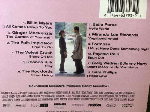 CD - Down To You - Music From The Miramax Motion Picture