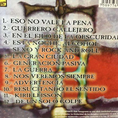 CD - Lvzbel - Guerrero Callejero - Soundtrack De La Pelicula