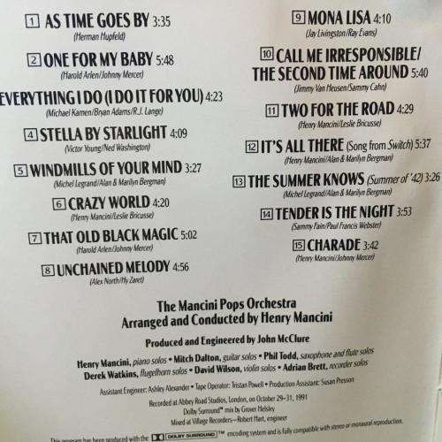 CD - As Time Goes By and other Classic Movie Love Songs