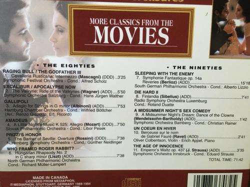 CD - More Classics From The Movies