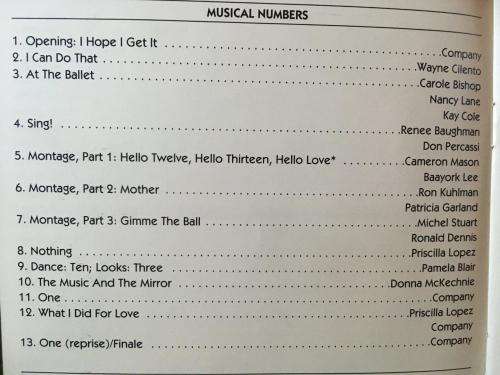 CD - A Chorus Line - Original Broadway Cast Recording