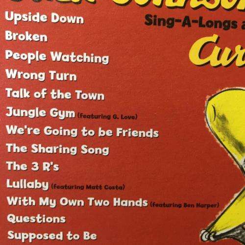 CD - Jack Johnson & Friends - Curious George Sing A Longs And Lullabies From The Film
