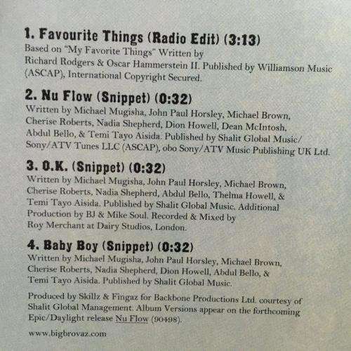 CD - Big Brovaz - Favourite Things