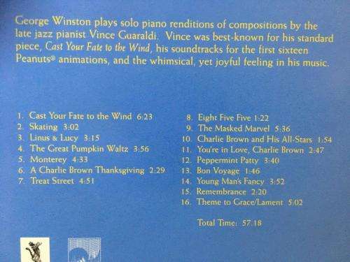 CD - George Winston - Linus & Lucy The Music Of Vince Guaraldi