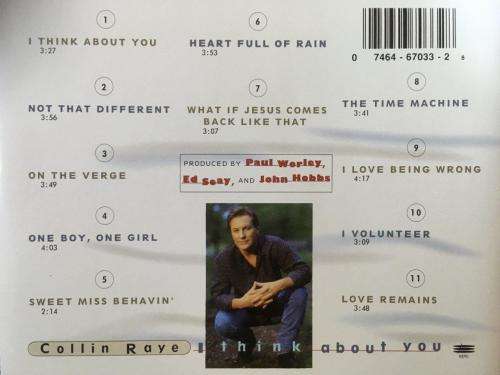 CD - Collin Raye - I Think About You