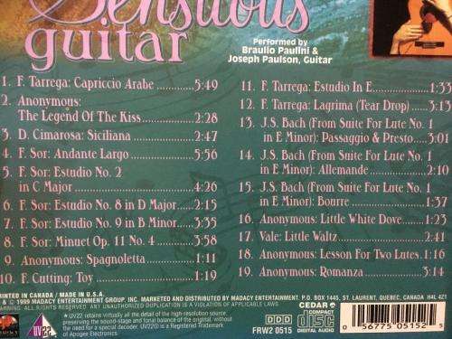 CD - Sensuous Guitar