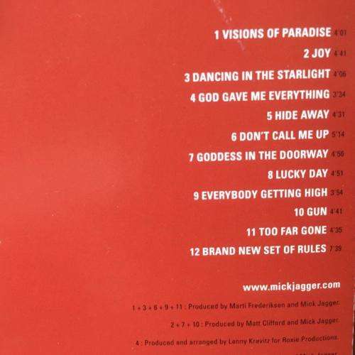CD - Mick Jagger - Goddessinthedoorway
