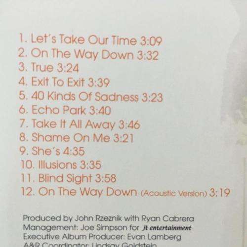 CD - Ryan Cabrera - Take It All Away