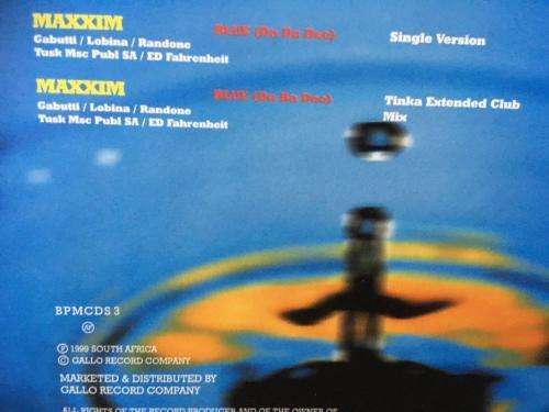 CD - Maxxim - Blue (Ba Ba Dee) (Single)