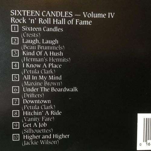 CD - Sixteen Candles - Rock And Roll Hall Of Fame Voulme IV