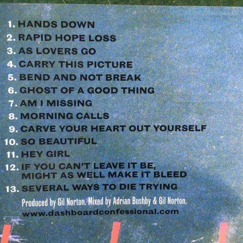CD - Dashboard Confessional - A Mark A Mission A Brand A Scar