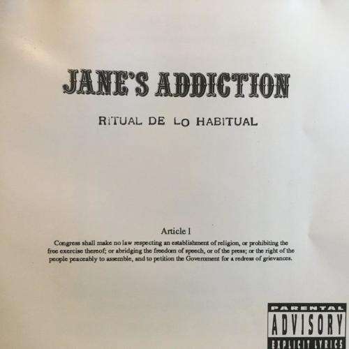 CD - Jane`s Addiction - Ritual De Lo Habitual