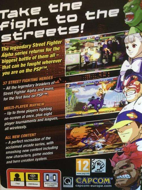 PSP - Street Fighter Alpha 3 Max - PSP Essentials