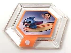 Disney Infinity - Power Disc - Hangin Ten Stitch With Surfboard
