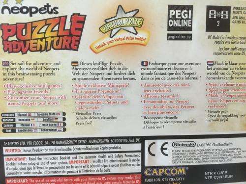 Nintendo DS - Neopets Puzzle Adventure