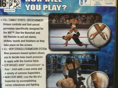 Wii - SmackDown VS Raw 2008 Featuring ECW