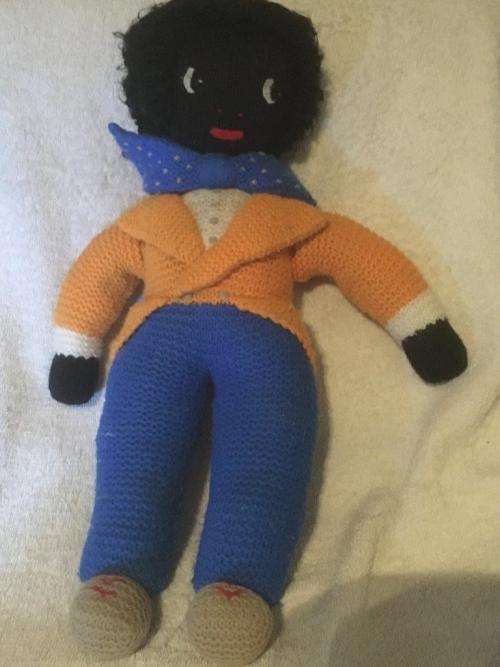 Hand Knitted Gollywog  - +-48cm