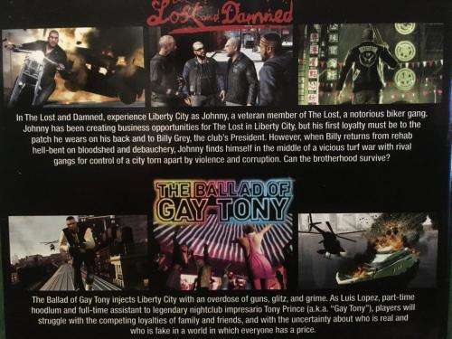 Xbox 360 - Grand Theft Auto Episodes From Liberty City (Lost & The Damned + Ballad of Gay Tony)