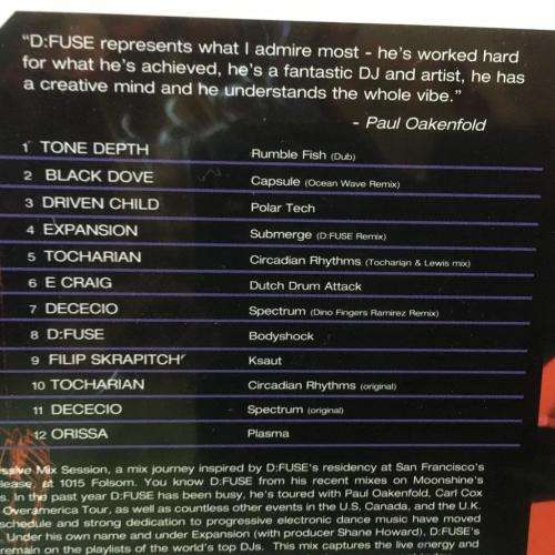 CD - D:Fuse Progressive Mix Session (New Sealed)