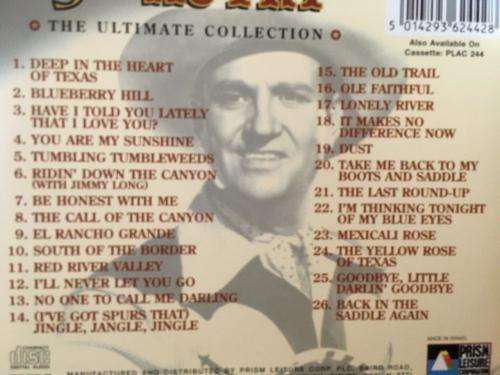 CD - Gene Autry - Tumleweeds The Ultimate Collection (signed)