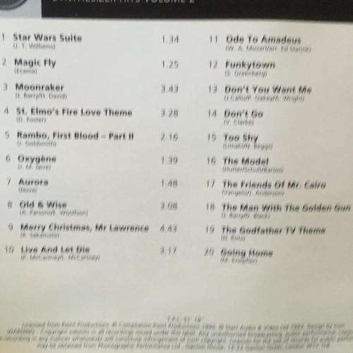 CD - Magic Fly - Synthesizer Hits Volume 2