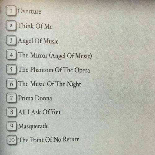CD - The Phantom Of The Opera - Musical Highlights From the Hit stage play and movie