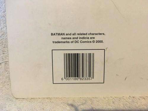 Batman 3 3D Erasers DC Comics 2000 Prima Toys (Sealed on card) 24 years old (NOS)
