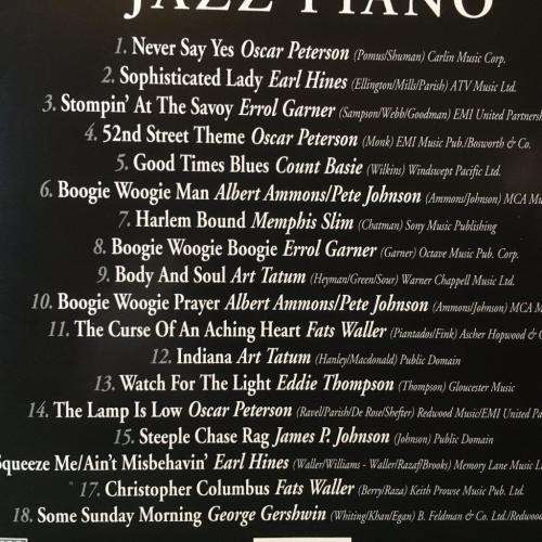 CD - The Ultimate Jazz Piano