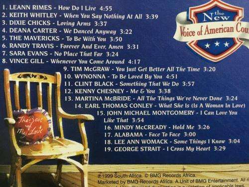 CD - The New Voice Of American Country - Best of My Love