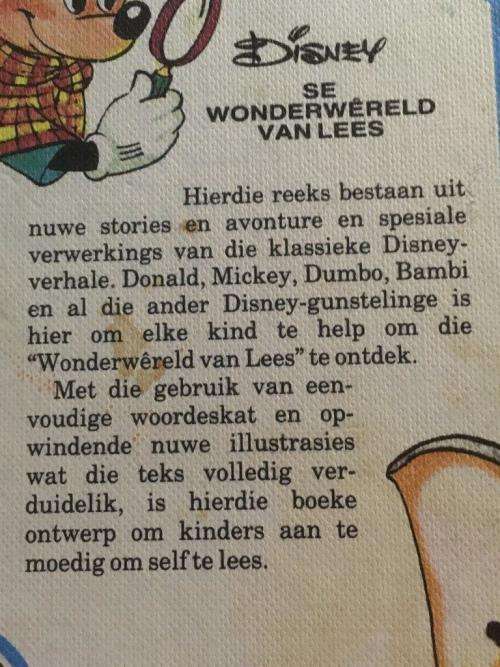 Job Lot 3 of 4 Vintage Afrikaans Disney Wonder Wereld Van Less Children Books - See pics for Titles
