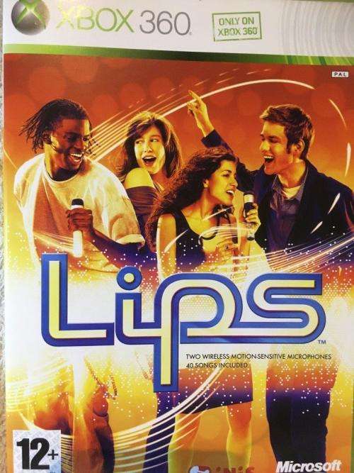 Xbox 360 - Wireless Microphone + Lips game