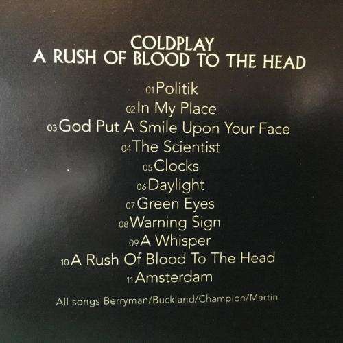 CD - Coldplay - A Rush of Blood To The Head