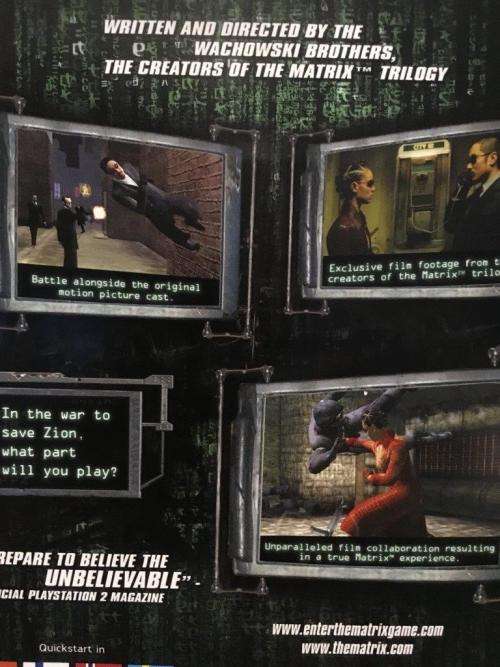 PS2 - Enter the Matrix - Playstation 2