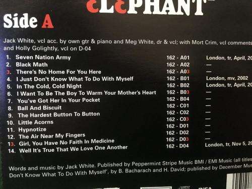 CD - The White Stripes - Elephant