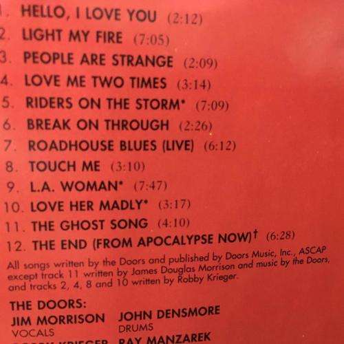 CD - The Doors - Greatest Hits