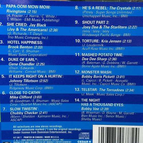 CD - Rock n` Roll Hits 1962