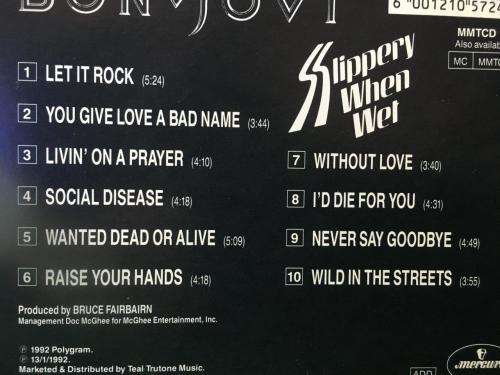 CD - Bon Jovi - Slippery When Wet