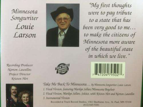 CD - Louie Larson - Take Me Back To Minnesota