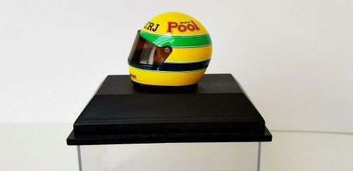 Mini Champs - Miniature Ayrton Senna Replica Helmet 1983 - 1:8 Scale