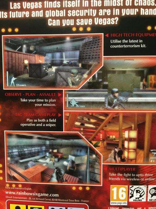PSP - Tom Clancy`s Rainbow Six Vegas - PSP Essentials