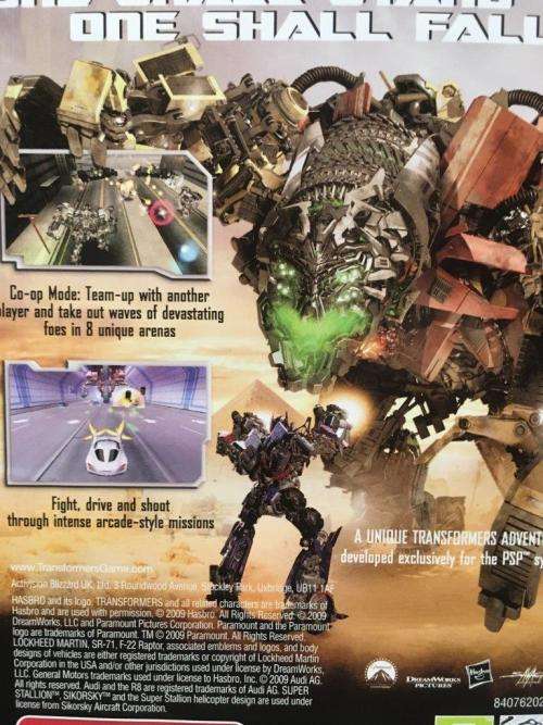 PSP - Transformers Revenge of the Fallen - PSP Essentials