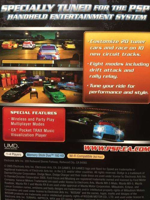 PSP - Need For Speed Underground Rivals