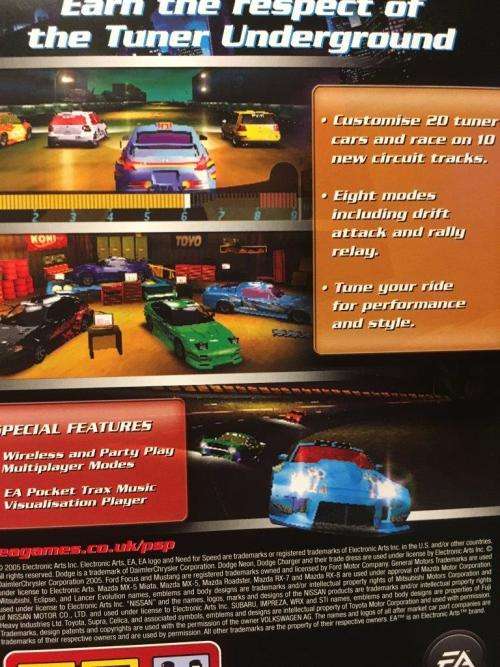 PSP - Need For Speed Underground Rivals - PSP Essentials