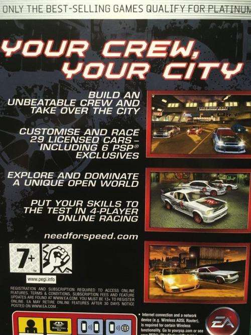 PSP - Need For Speed Carbon - Own The City - Platinum